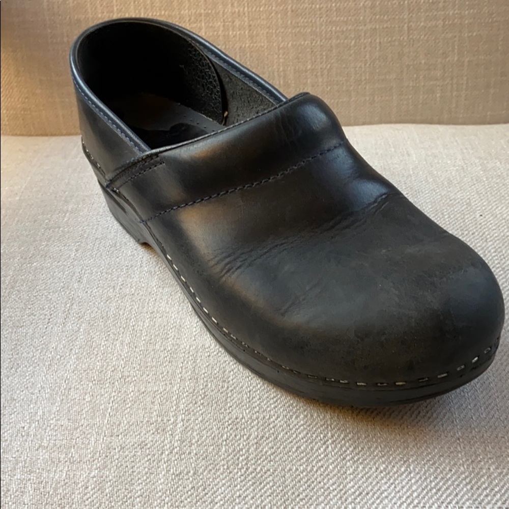 Navy blue leather dansko